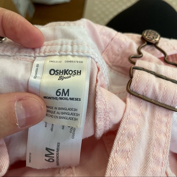 OshKosh Pink heart pocket overalls - Picture 5 of 5